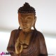 Buddha legno bicolor 30x15xH40 cm