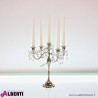 Candelabro in nickel a 5 bracci 29x29H34