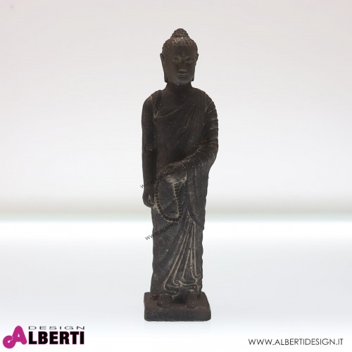 Buddha in pietra nero 12x11x50