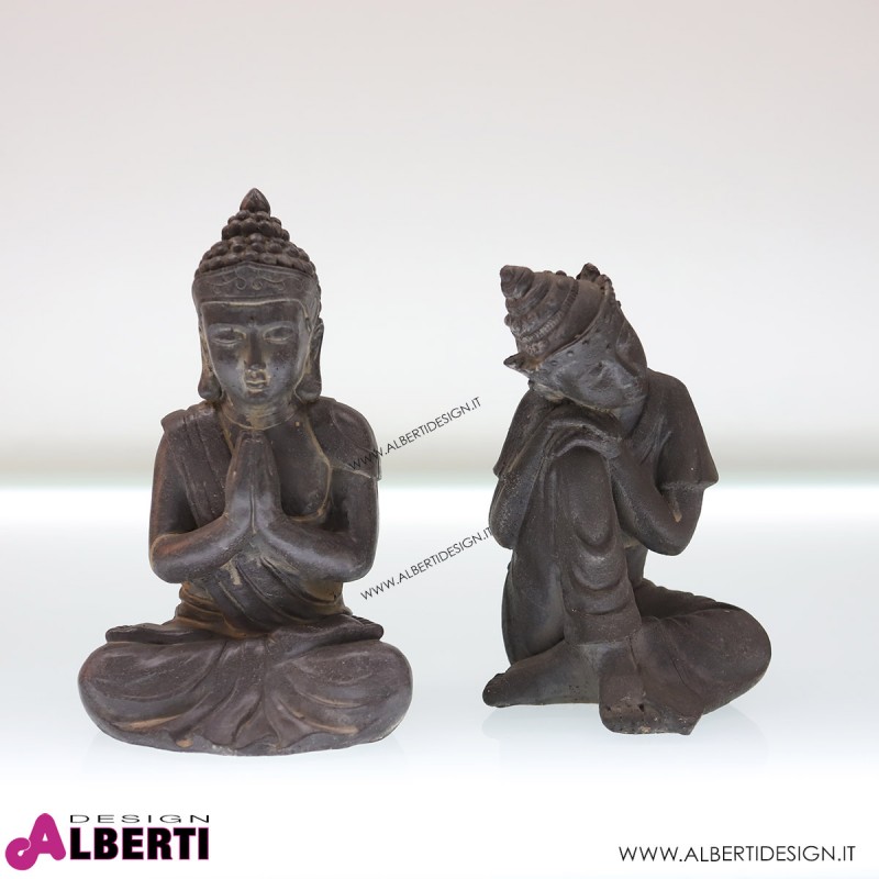 Buddha seduti 25cm cemento