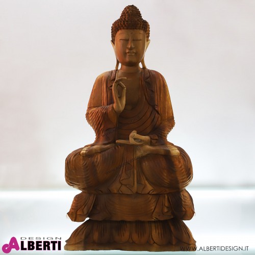 Buddha in legno bicolor 50x30xH100