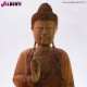 Buddha in legno bicolor 50x30xH100