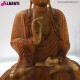 Buddha in legno bicolor 50x30xH100