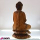 Buddha in legno bicolor 45x22xH80cm