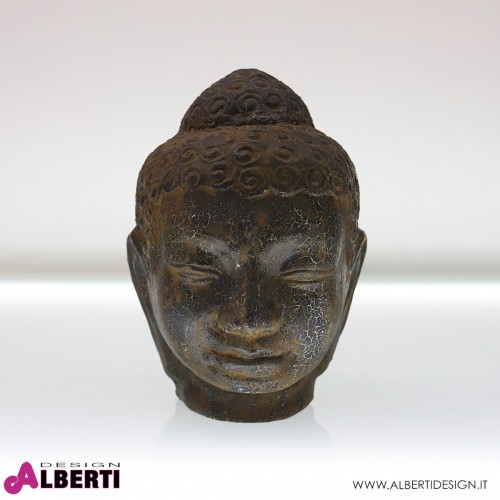 Testa Buddha in terracotta Ø 20xh30 cm