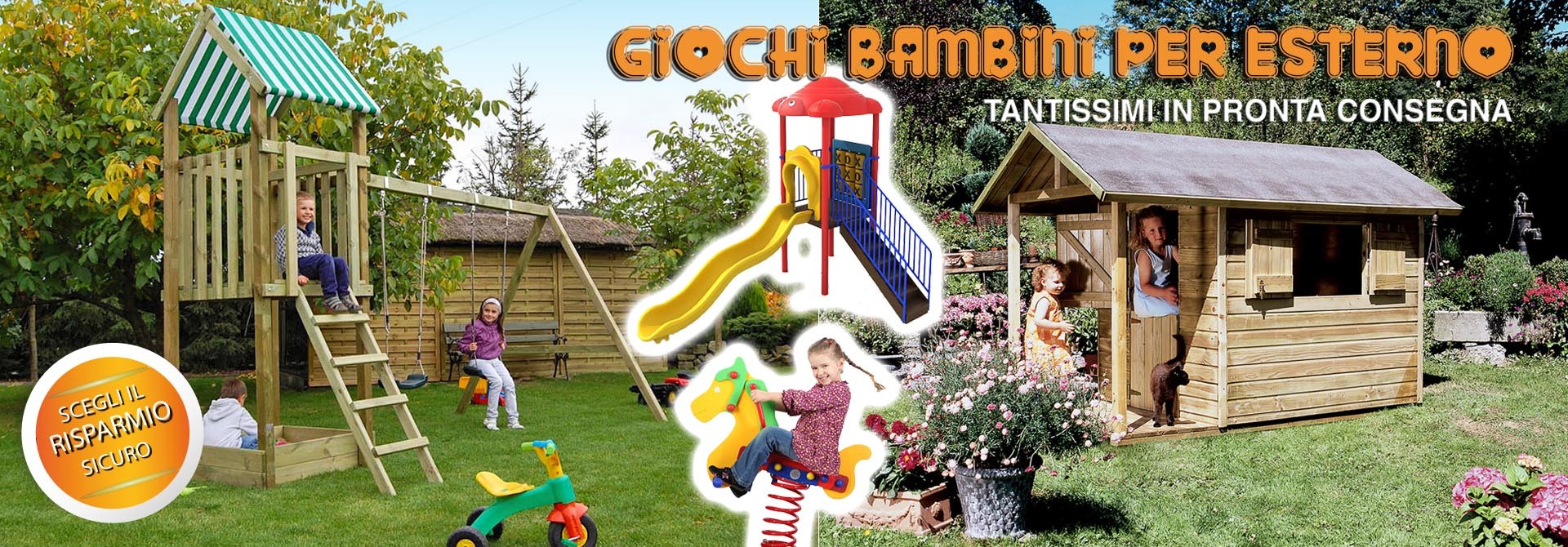 Giochi in legno da giardino