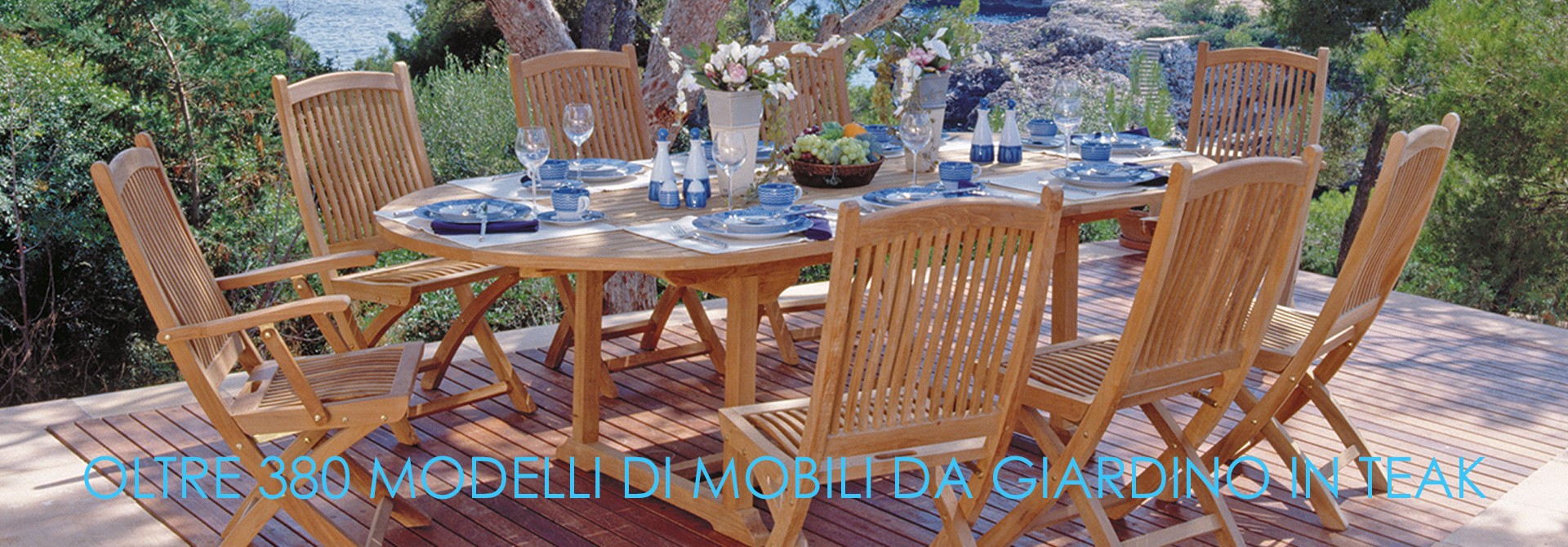 mobili in teak per giardino